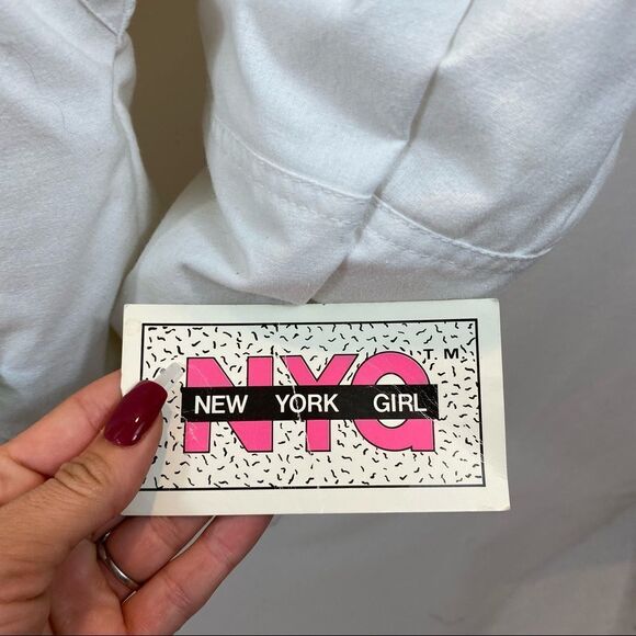 New with Tags Vintage 80’s New York Girl White and Neon Winter Jacket Small - Picture 10 of 13